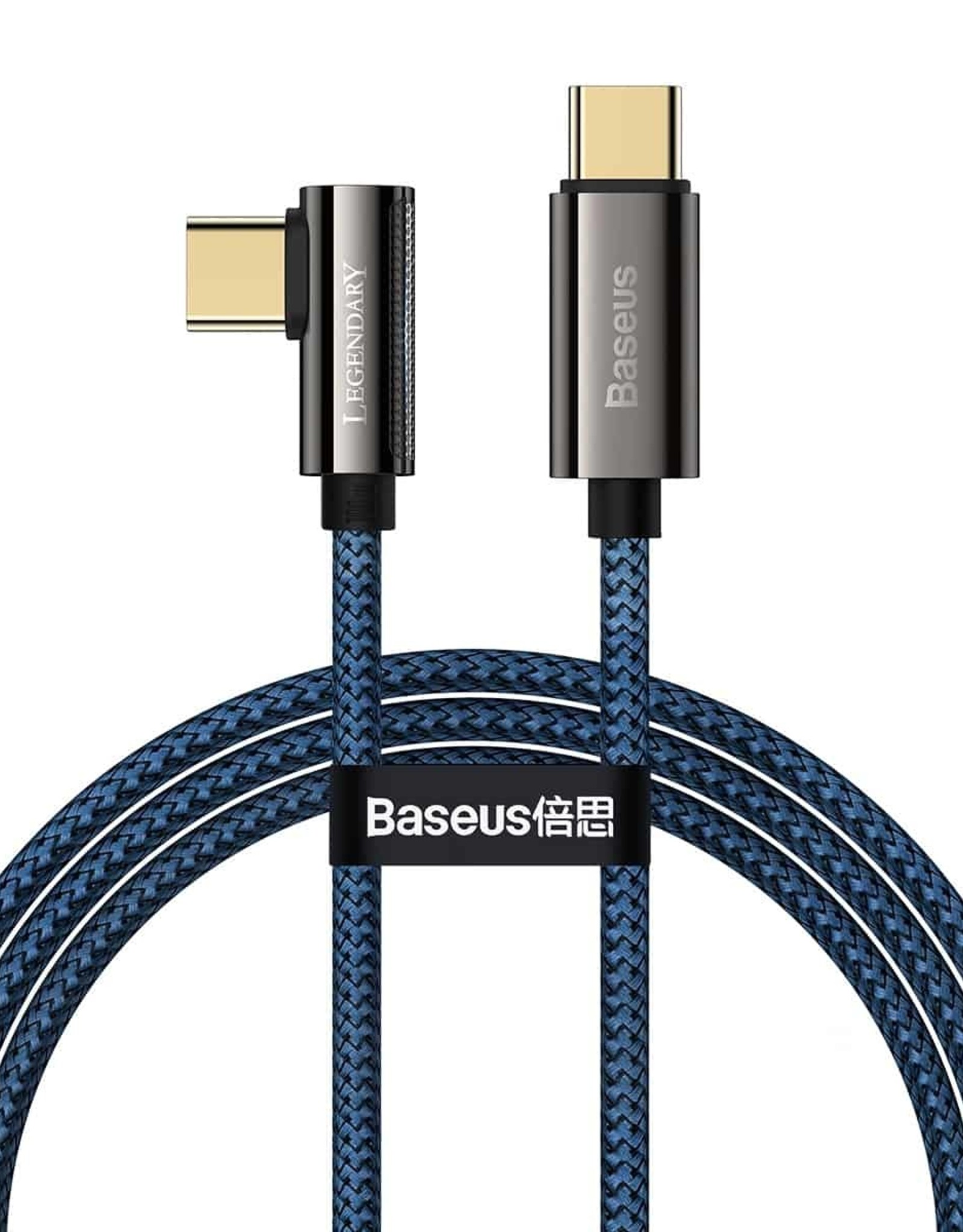 Baseus Legend Series Elbow Fast Charging Data Cable Type-C to Type-C 100W 1m