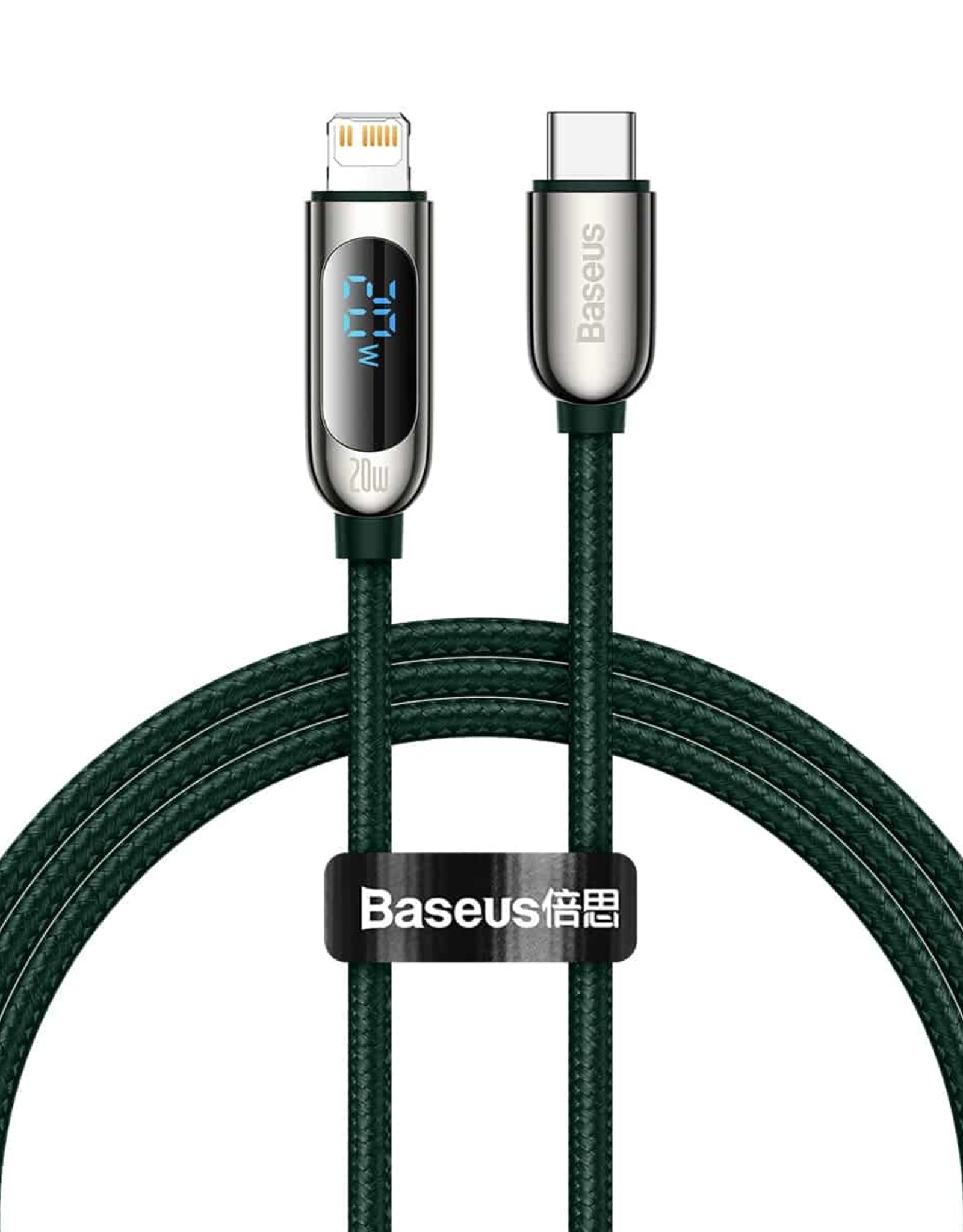 Baseus Display Fast Charging Data Cable Type-C to IP 20W 2m