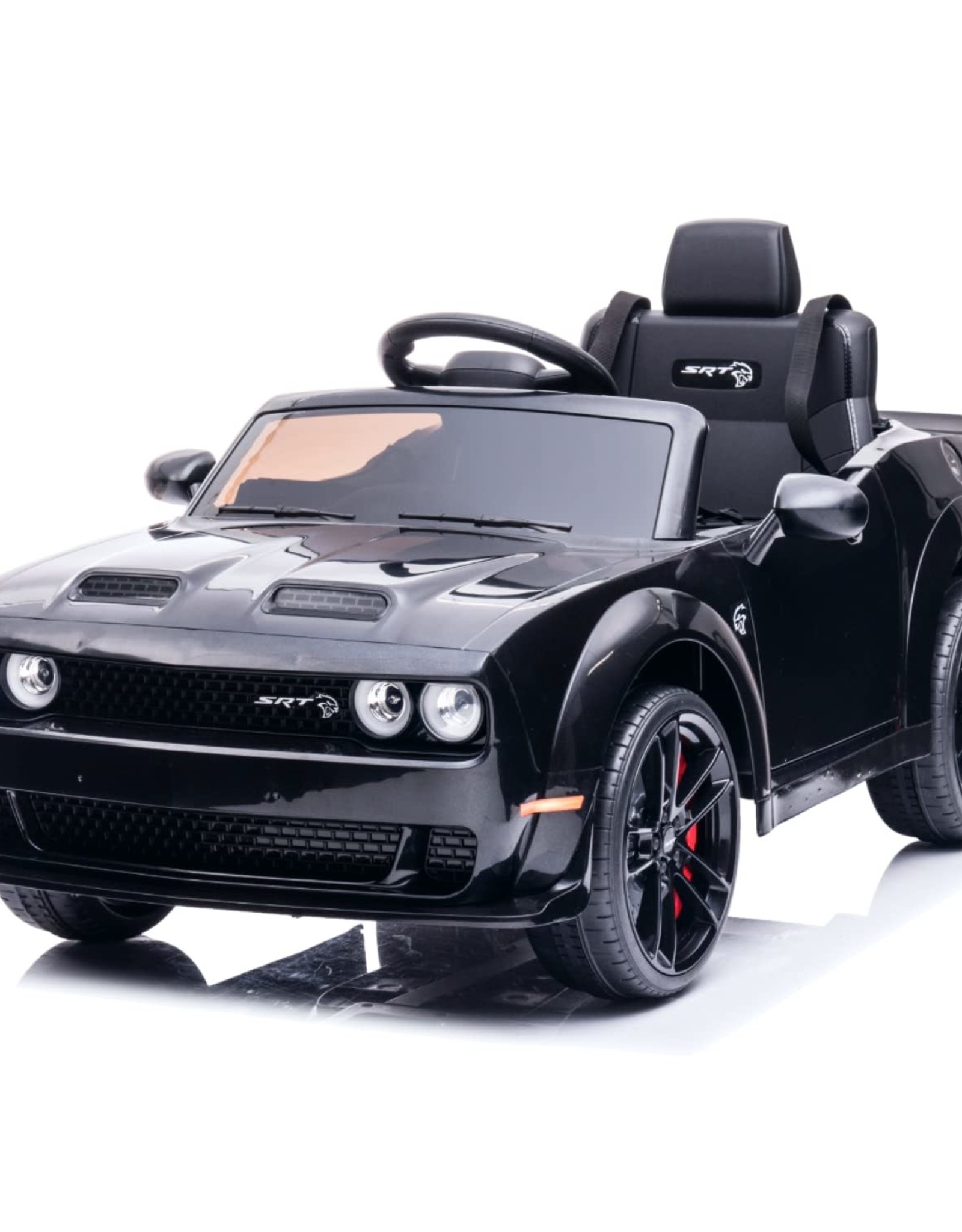 Charger SRT 12v Dual Motor Kids Electric Vehicle, Kids Ride On Car, Parental Remote Control Mode and Self-Driving Mode 3 different speed modes, horn/LED lights/Bluetooth/Mp3 Player, Doors with Saftey Locks