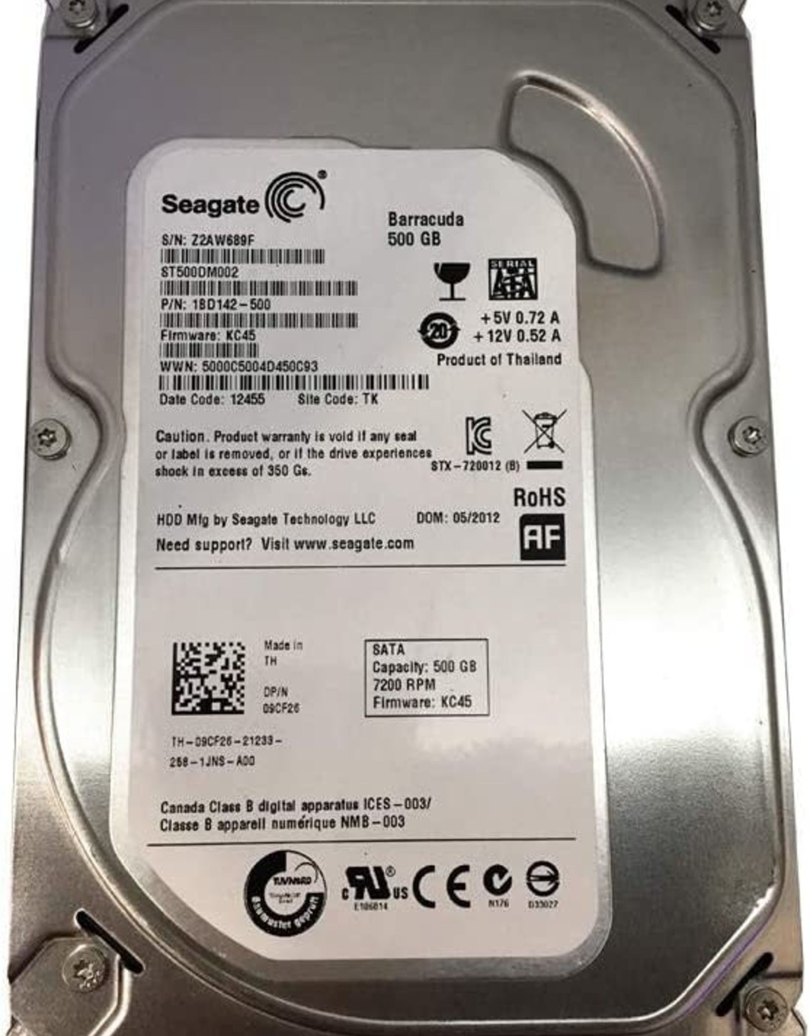 SEAGATE 3.5 500GB-PULL