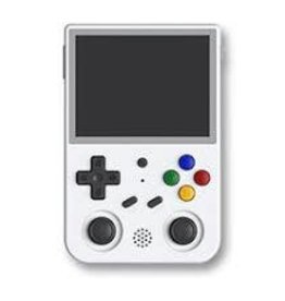 White 256GB RG353V Handheld Game Console Support Dual OS Android 11+ Linux, 5G WiFi 4.2 Bluetooth RK3566 64BIT 256G TF Card 4450 Classic Games 3.5 Inch IPS Screen 3500mAh Battery (Anbernic RG353V White)