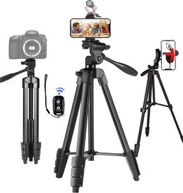 YUNTENG 5218 Portable Telescopic Tripod Photography Stand with Bluetooth Remote Control for DSLR SLR Camera Phone