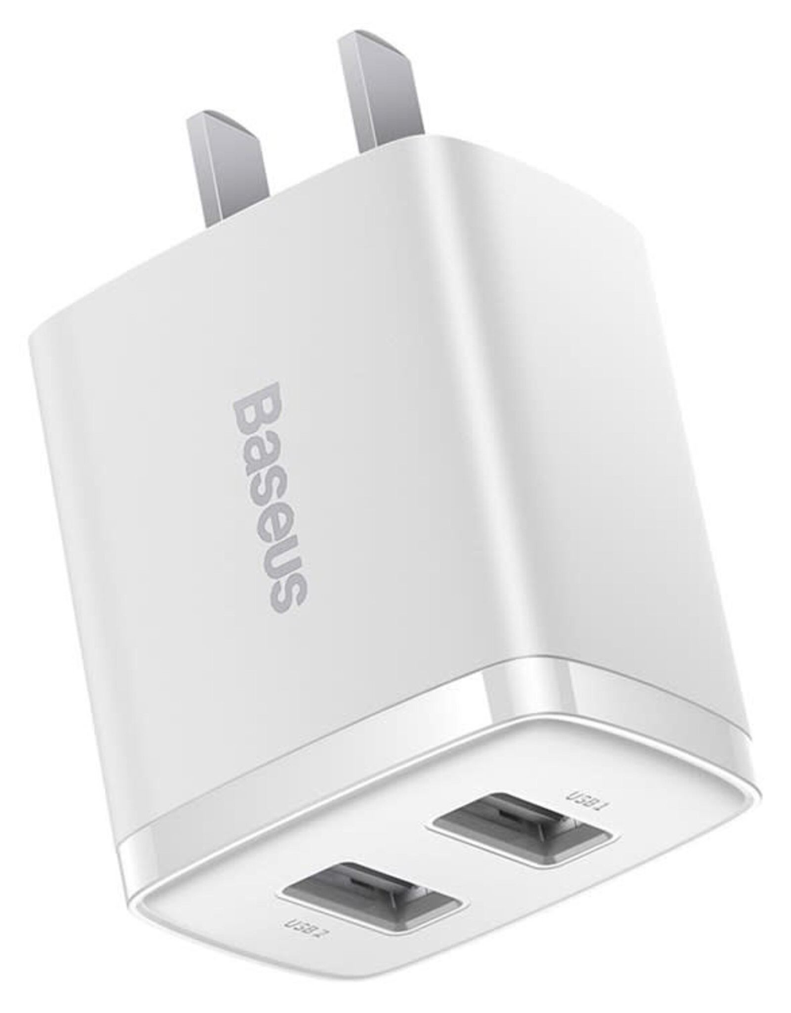 Baseus  Compact  Charger 2U 10.5W CN White