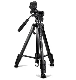 Professional Extendable Aluminum Tripod Stand Portable Photography Tripod Shockproof Rotating Gimbal Stabilizer for SLR/Mobile Phones YUNTENG VCT-80