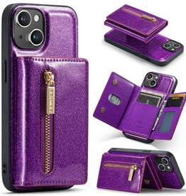 DG.Ming Bling Sparkle PU Leather Phone Case Magnetic Detachable Cute Wallet Purse for Women Girls