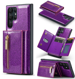DG.Ming Bling Sparkle PU Leather Phone Case Magnetic Detachable Cute Wallet Purse for Women Girls  SAMSUNG