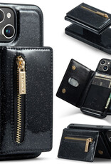 DG.Ming Bling Sparkle PU Leather Phone Case Magnetic Detachable Cute Wallet Purse for Women Girls