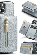 DG.Ming Bling Sparkle PU Leather Phone Case Magnetic Detachable Cute Wallet Purse for Women Girls