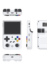 White 64GB B RG353V Handheld Game Console Support Dual OS Android 11+ Linux, 5G WiFi 4.2 Bluetooth RK3566 64BIT 64G TF Card 4450 Classic Games 3.5 Inch IPS Screen 3500mAh Battery (Anbernic RG353V White)