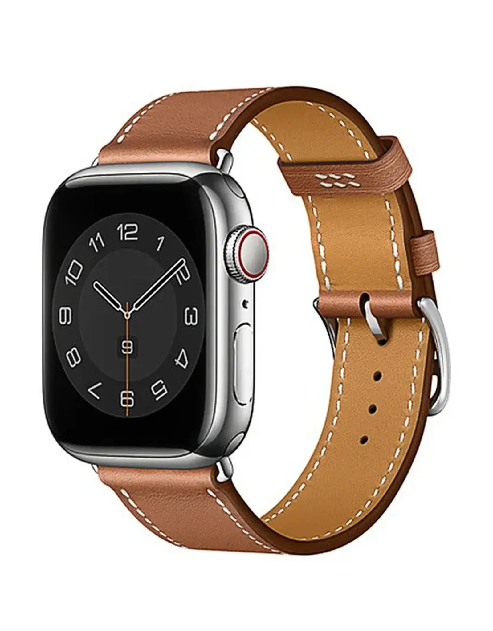 WiWU Luxury Watch Bands for Apple Watch Strap Leather Stainless Steel Buckle