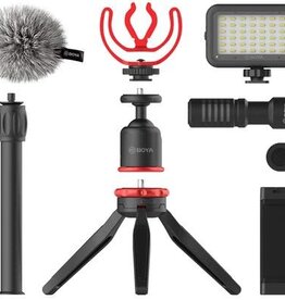 Boya BY-VG350 Smartphone Vlogging Kit with LED Light and Tripod