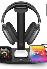 4in1 Headphone Stand Wireless Charger