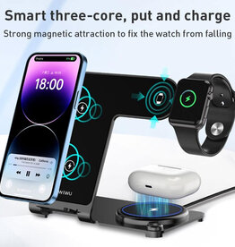 WiWU Power Air 3 in 1 Wireless Charger 15W