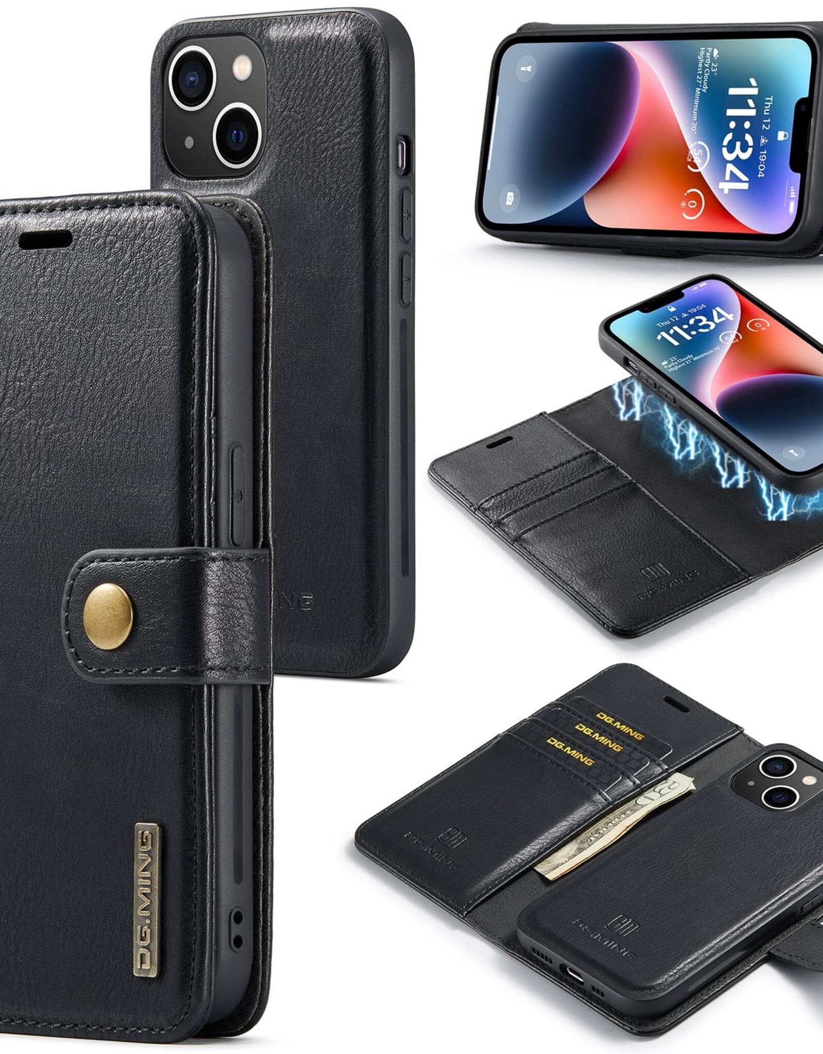 DG.MING Wallet Magnetic Case iPhone