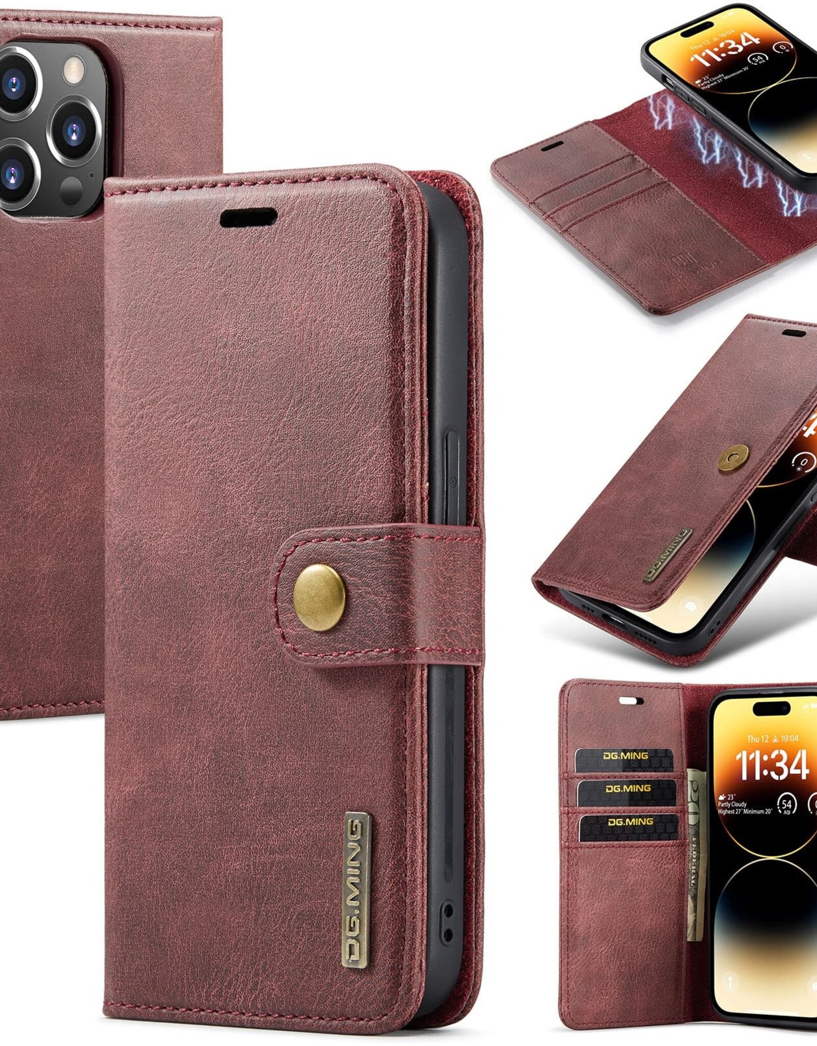 DG.MING Wallet Magnetic Case iPhone