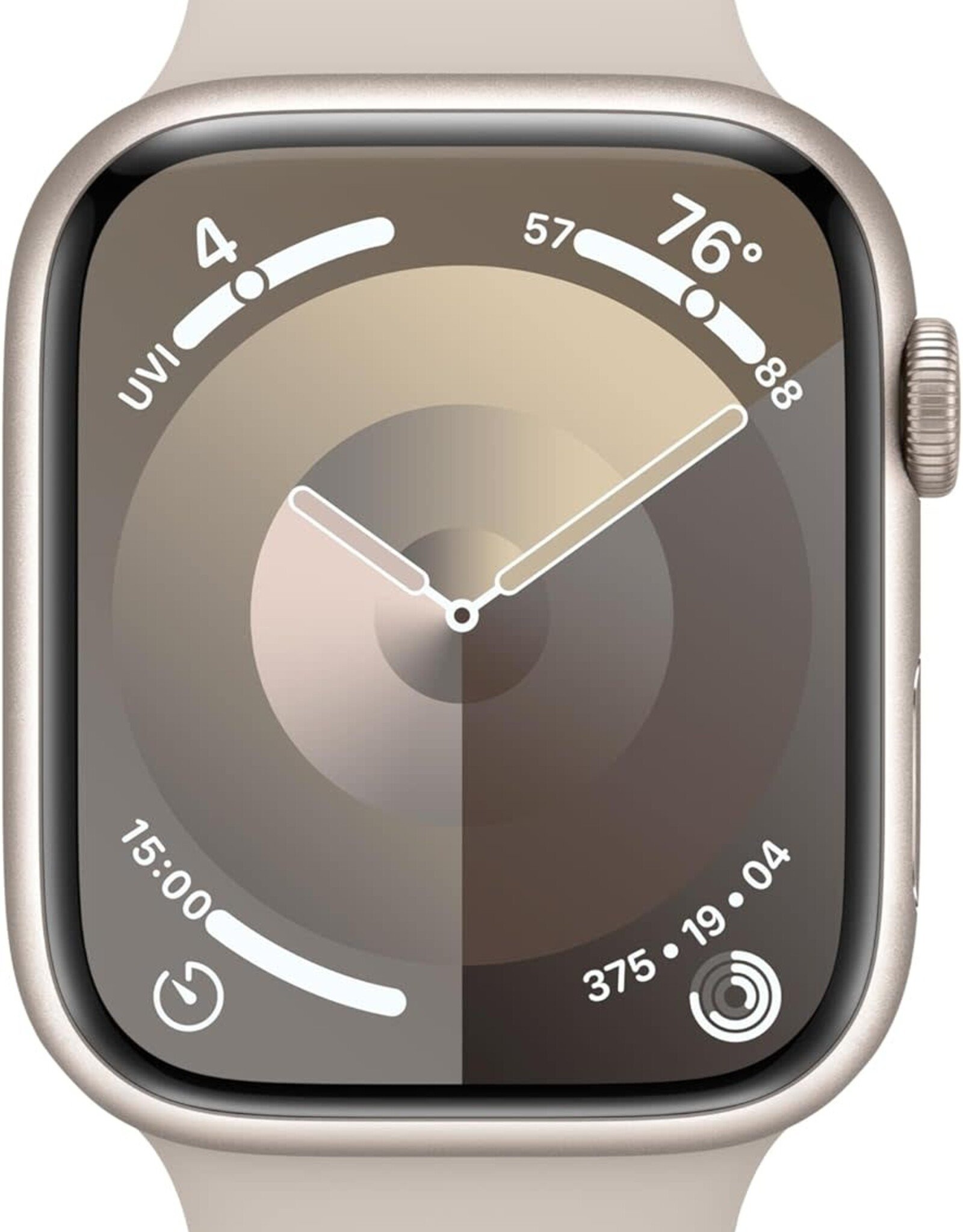 Apple Apple Watch Series 9 (GPS) 45mm Starlight Aluminum Case with Starlight Sport Band - M/L - Starlight