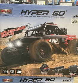 Hyper Go 4WD 1/ 14 Radio Control High- Speed off Road Track Red And Black