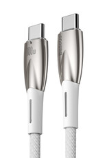 Glimmer Series Fast Charging Data Cable Type-C to Type-C 100W White