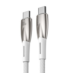 Glimmer Series Fast Charging Data Cable Type-C to Type-C 100W White