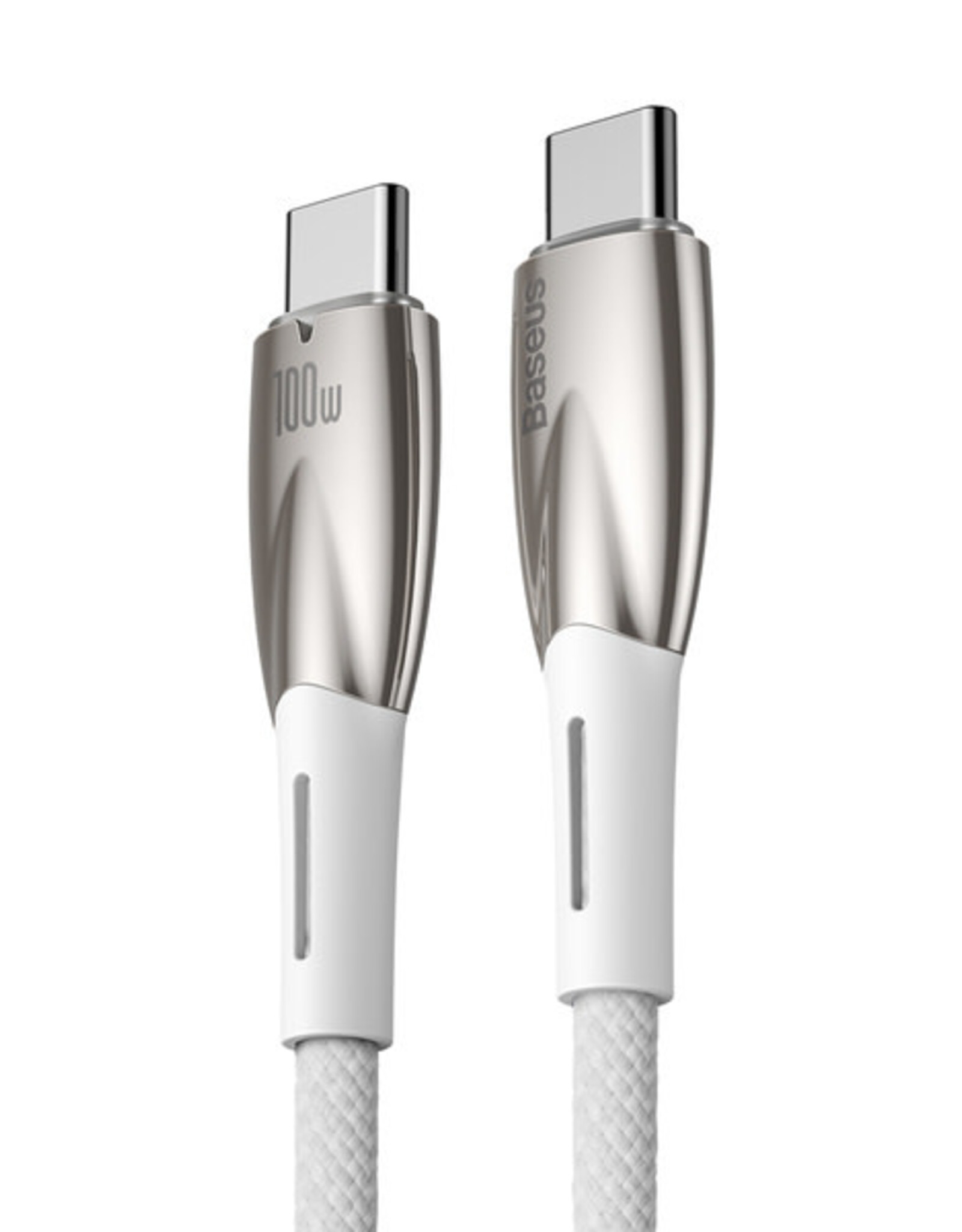 Glimmer Series Fast Charging Data Cable Type-C to Type-C 100W White