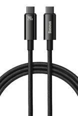 Baseus Tungsten Gold  Fast  Charging Data Cable 240w type c to type c Black 3m