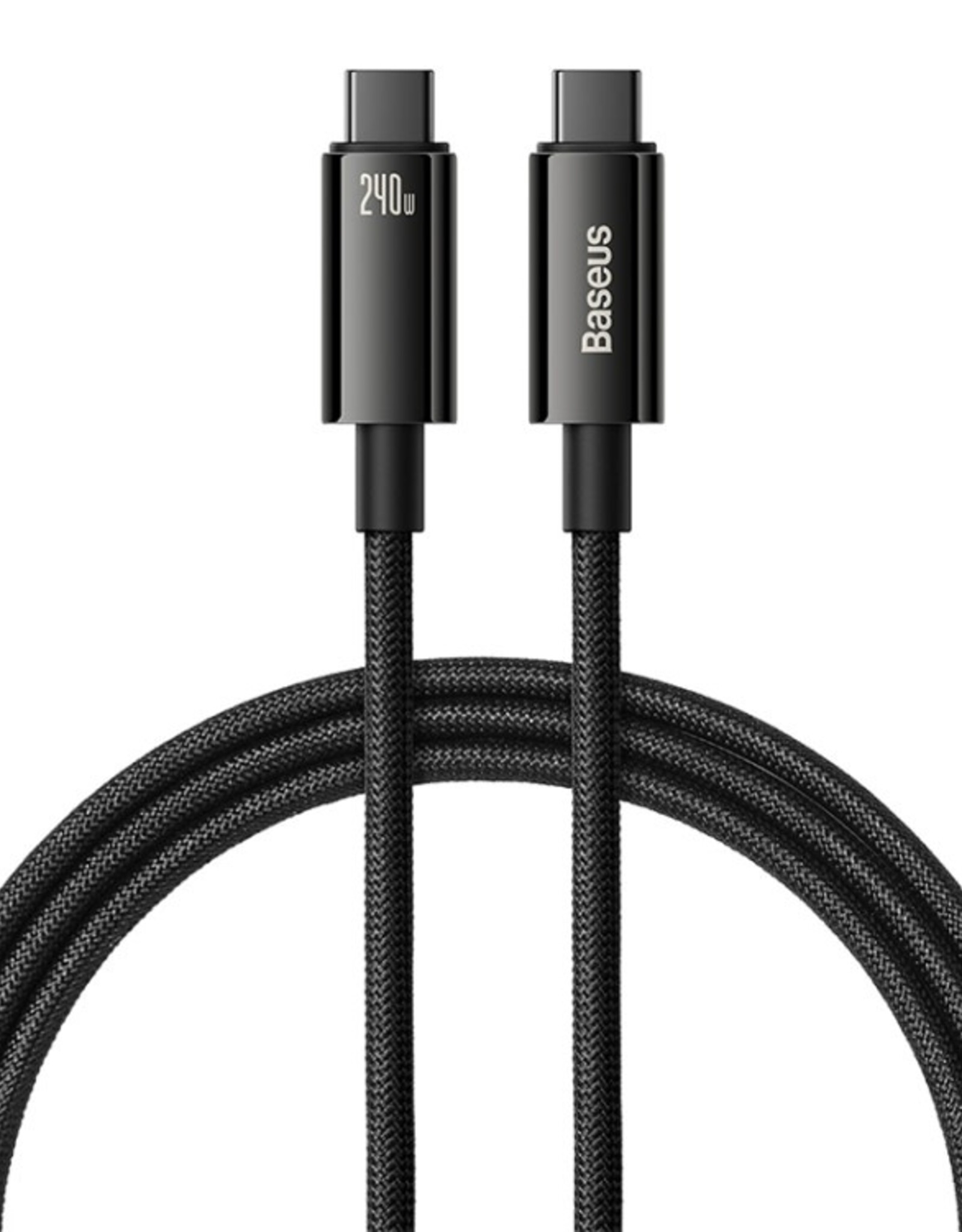 Baseus Tungsten Gold  Fast  Charging Data Cable 240w type c to type c Black 3m