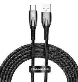 Baseus 100w  glimmers series fast charging data cable  USB to Type C 100w 2m Black