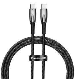Baseus 100w Glimmer Charging Data Cable type c to type c 1m black