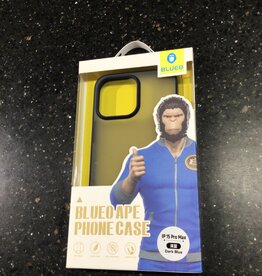 BLUEO iPhone 15 Pro Max Case Clear (Blue Trim)