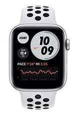 Apple Watch Nike SE GPS + Cellular, 44mm Silver Aluminum Case with Pure Platinum/Black Nike Sport