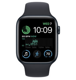 Apple Watch SE 2nd Generation (GPS) 44mm Midnight Aluminum Case with Midnight Sport
