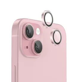 iPhone 15 6.1/6.7 PVD Original Metal Frame Lens Protector Pink