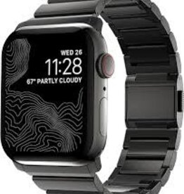 WATCH BAND (APPLE WATCH BAND BLACK STAINLESS STEEL 42/44/45/49MM)