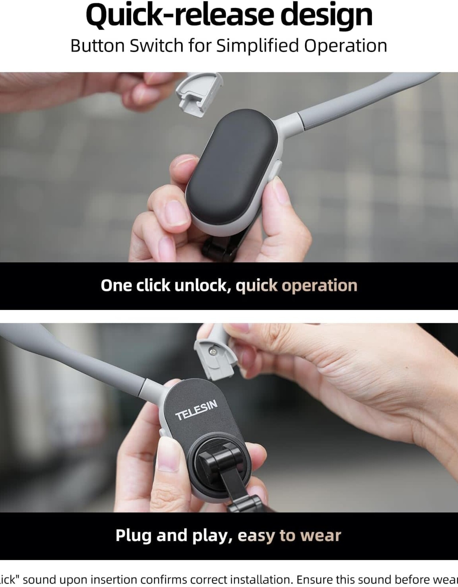 TELESIN° Magnetic Neck Mount