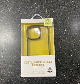 BLUEO Crystal Drop Resistance Phone Case Non-Magnetic Black iPhone 14 Pro