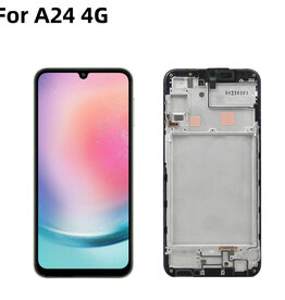 OLED Assembly With Frame Compatible For Samsung Galaxy A24 4G (A245 / 2023) (Refurbished) (All Colors)
