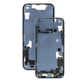 Mid-Frame Housing With Power And Volume Button Compatible For iPhone 14 Plus (International Version) (Used OEM Pull: Grade A) (Starlight)