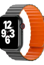 Wiwu Wiwu Magnetic Silicone Watch Band 42/44/45/49mm Grey + Orange