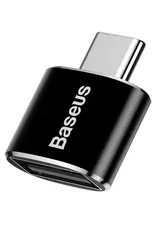 Baseus Mini USB female to Type-C male adapter converter Black