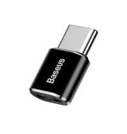 Baseus Mini Micro female to Type-C male adapter converter Black