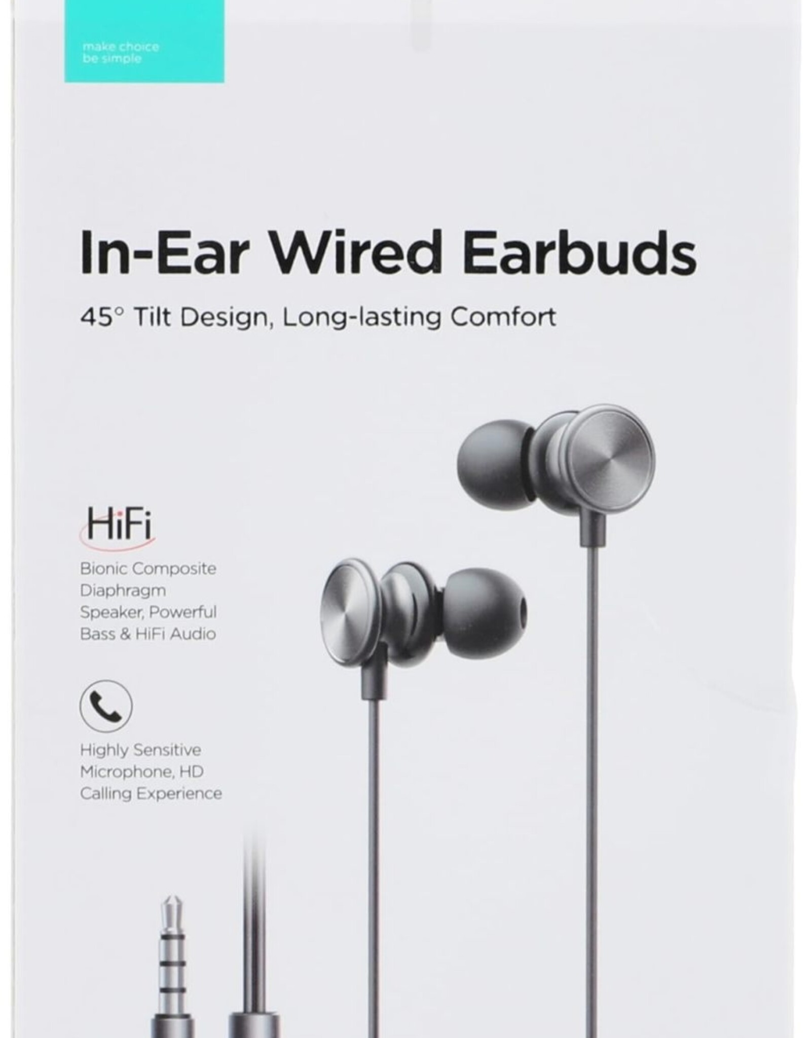 JR-EW03 Wired Series In-Ear Metal Wired Earbuds
