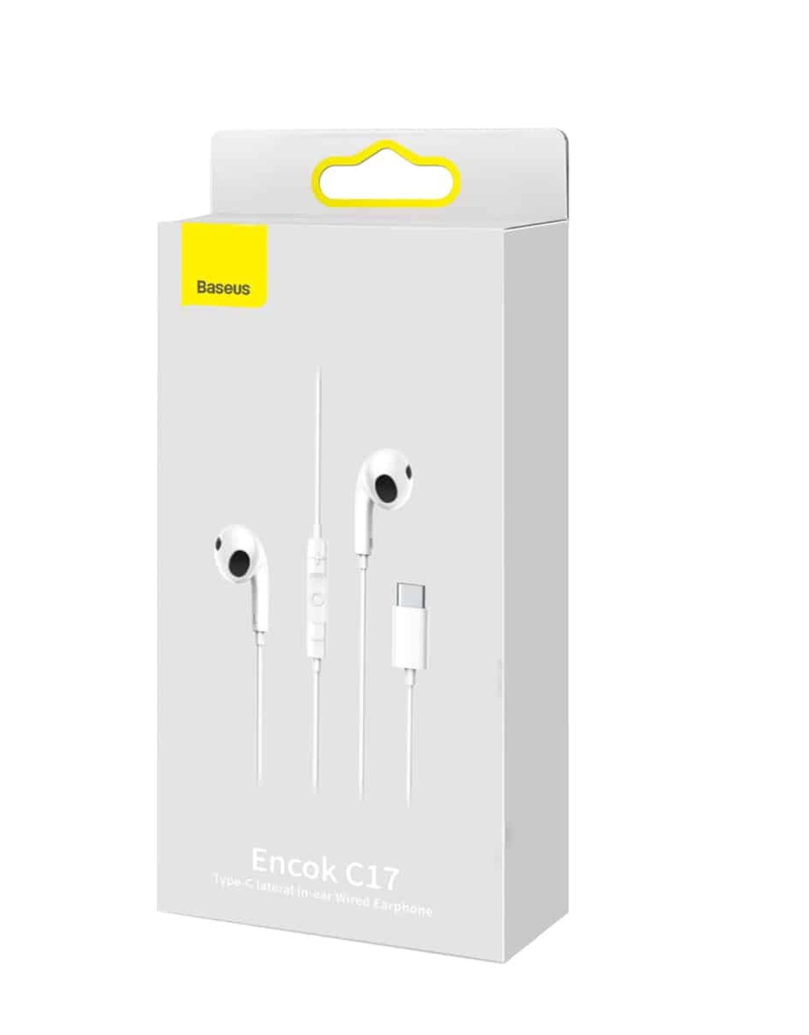 Baseus Encok Type-C lateral in-ear Wired Earphone C17 White