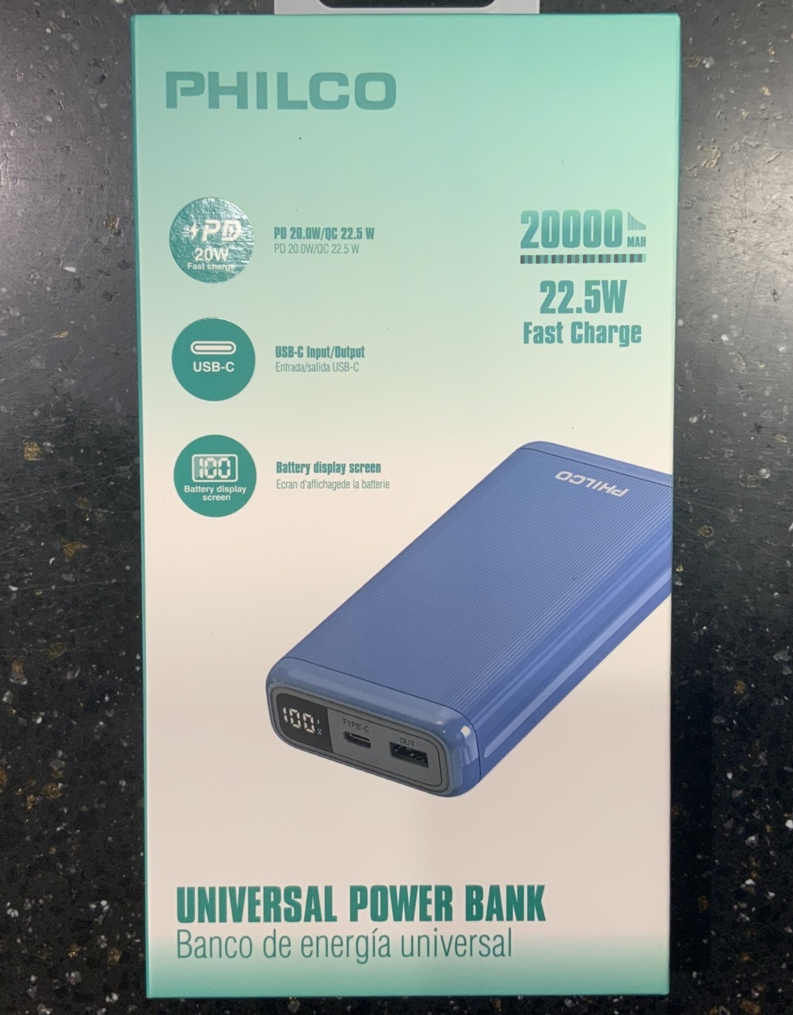 PHILCO Power Bank 20,000mAH