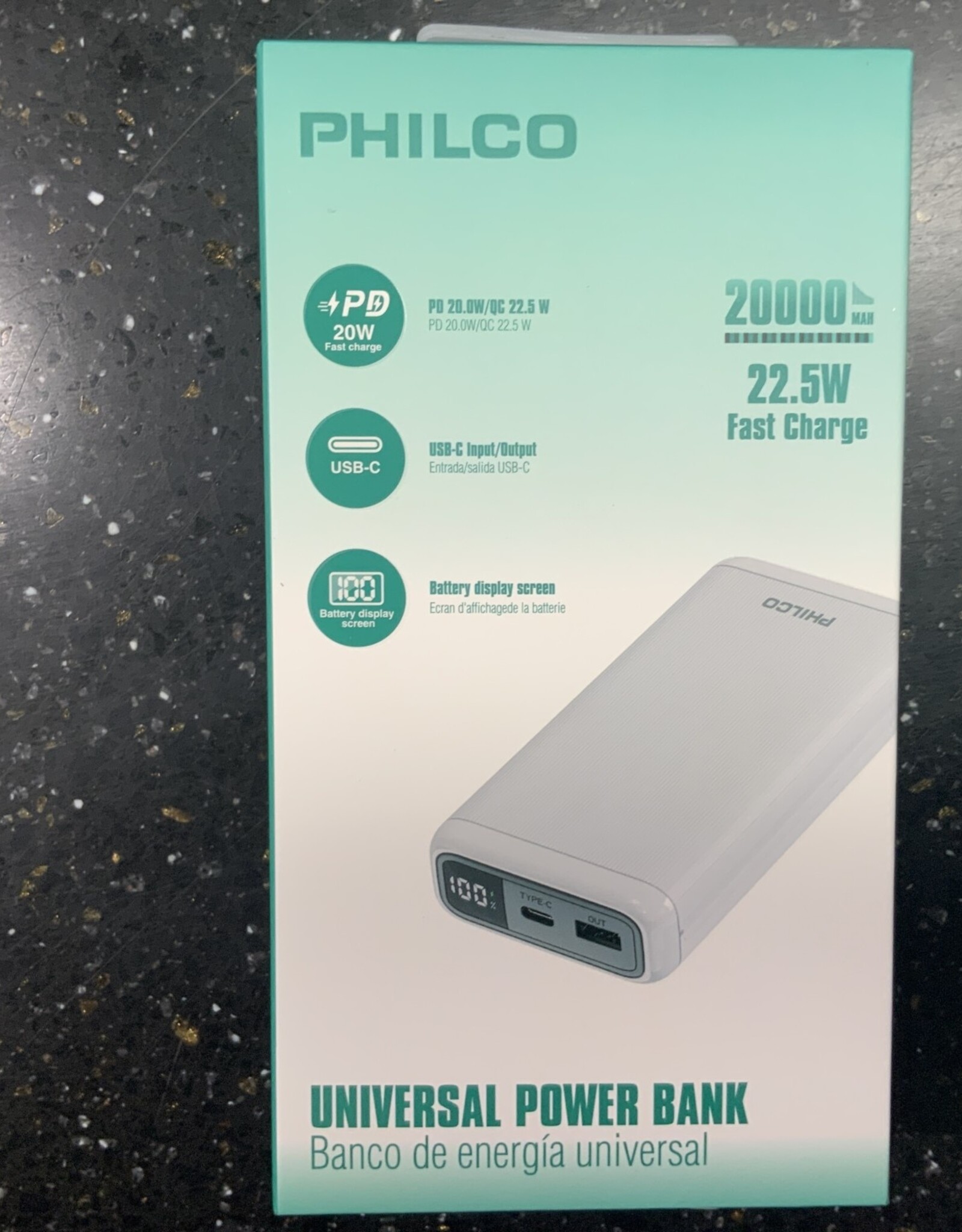 PHILCO Power Bank 20,000mAH