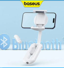 Baseus TechShot Series Dual- Support Phone Selfie Stick Moon White