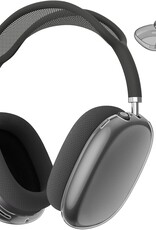 Soft TPU Headphone Case for Apple AirPods Max, Scratch-proof Headset Protective Sleeve Cover - Transparent Black