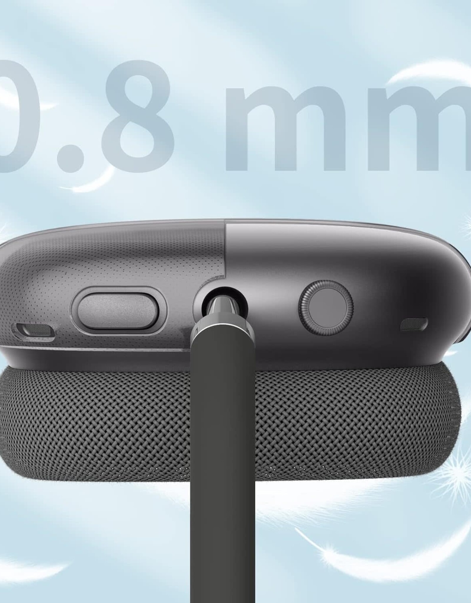 Soft TPU Headphone Case for Apple AirPods Max, Scratch-proof Headset Protective Sleeve Cover - Transparent Black