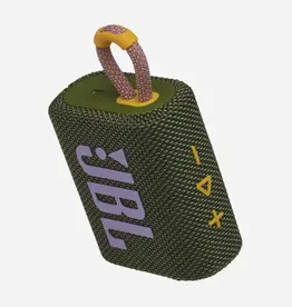 JBL GO 3 Green with  Purple Text
