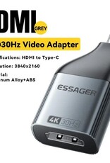 ESSAGER DP to Type-C 8K 60Hz HD Video Transfer Adapter for Monitor HDTV Projector