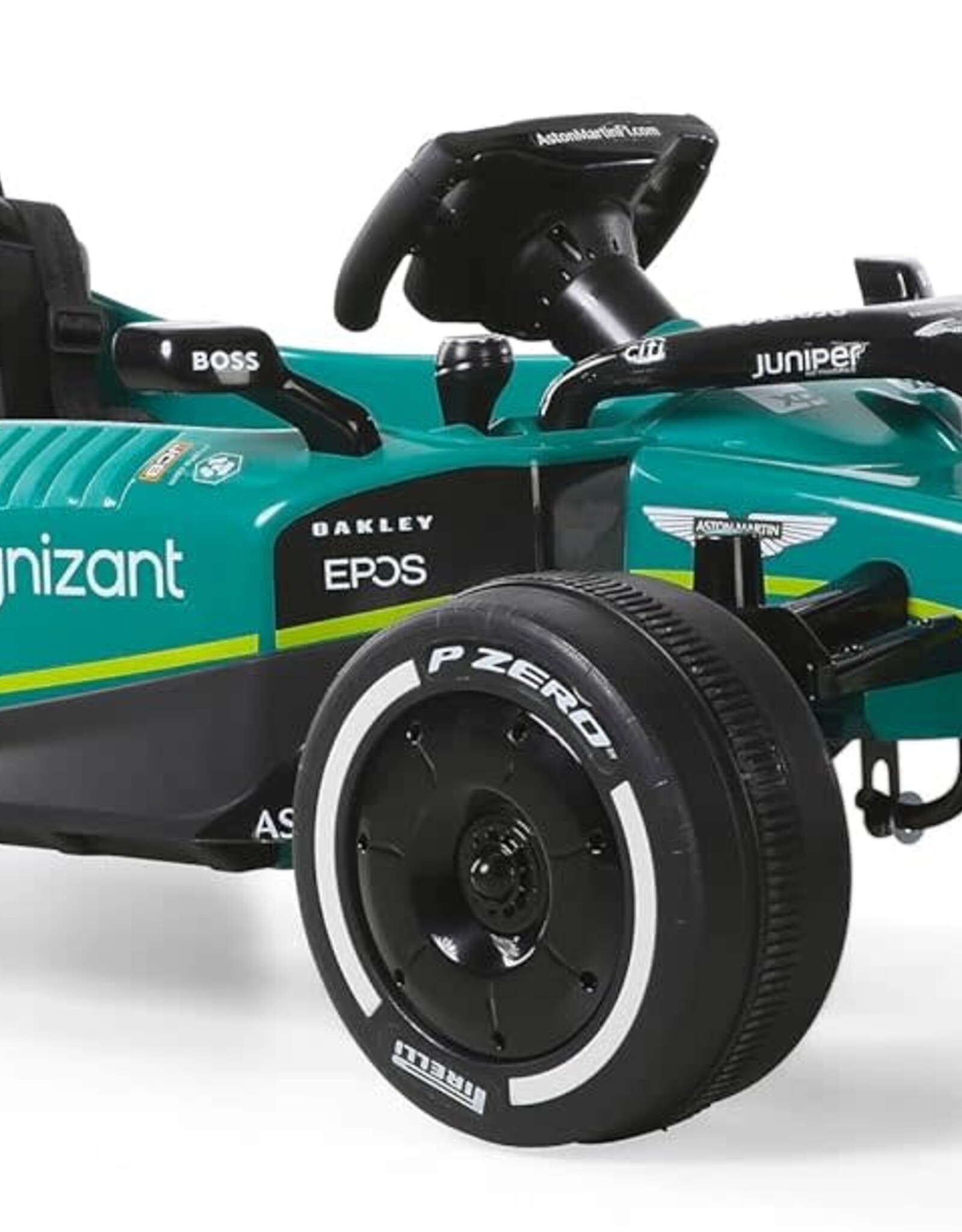Dynacraft 12V Aston Martin Aramco Formula One Team Race Car for Age 3-8 Years, with Remote Contol
